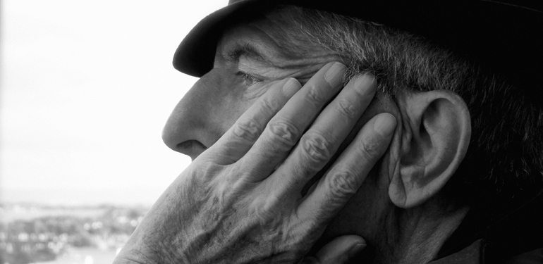 Leonard Cohen, a great Poet and Songwriter. What is he thinking about?