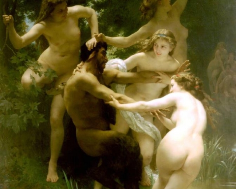 Nymphes et Satyre by William Bouguereau
